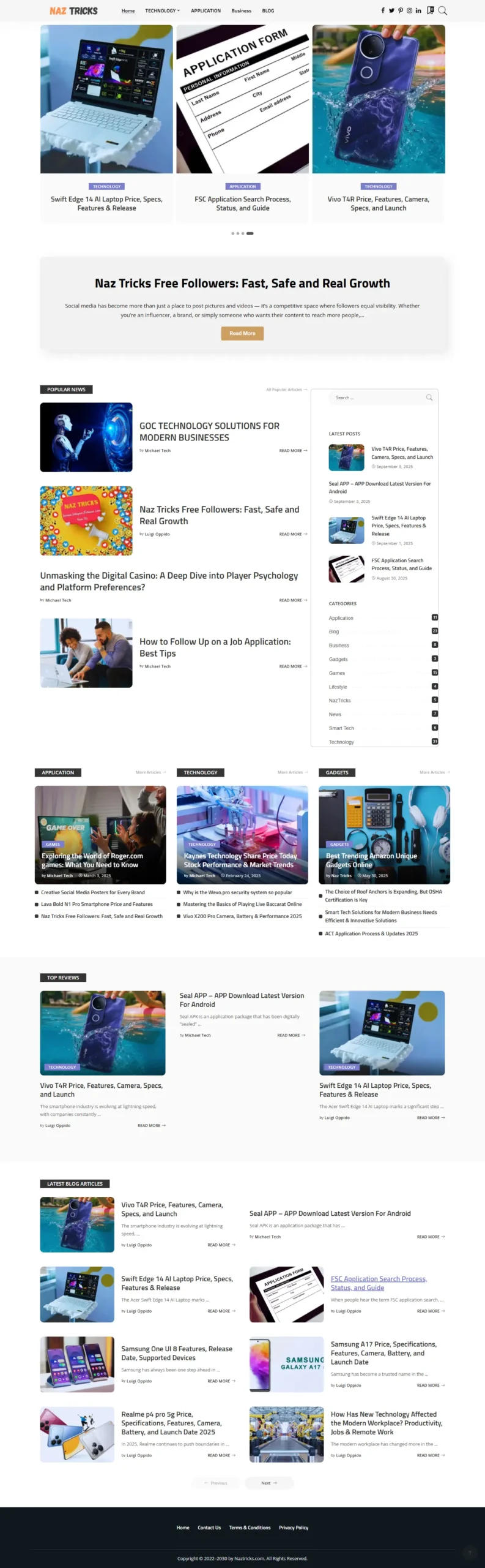 Blog Website created By Humyun Kabir